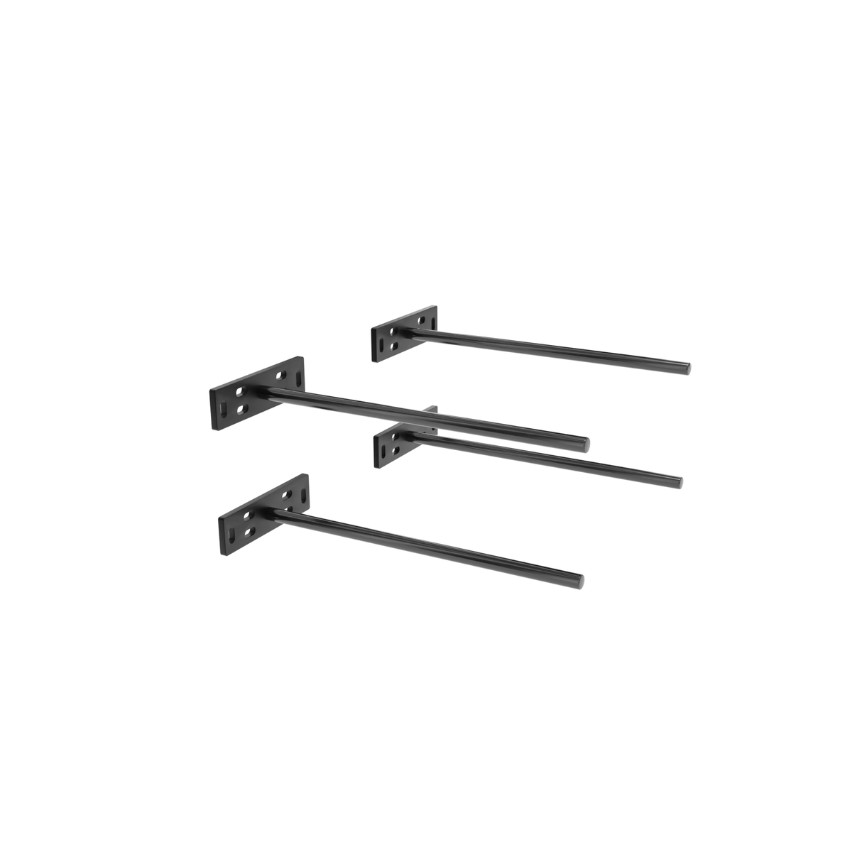 5 inch Floating Shelf Brackets (Set of 4) (ROD 12 INCH) Hungsmart