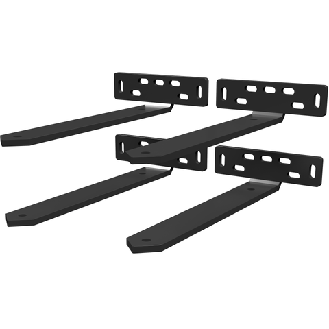 L Shelf Brackets ( Set of 4) (LENGHT: 10 1/2 INCH) (Triangle End)