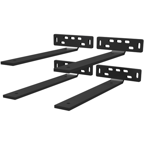 L Shelf Brackets ( Set of 4) (LENGHT: 10 1/2 INCH) ( Straight End)